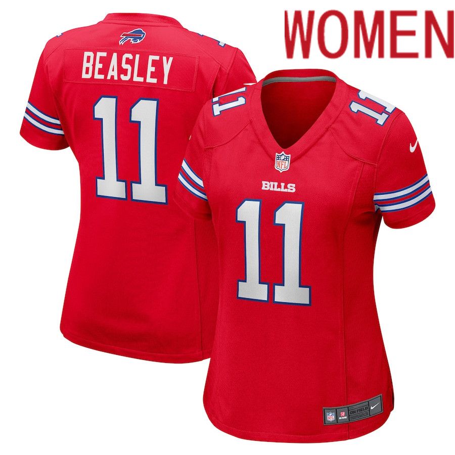 Women Buffalo Bills 11 Cole Beasley Nike Red Game Player NFL Jersey